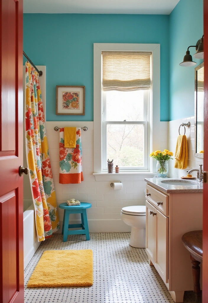 11 Jaw-Dropping Bathroom Decor Ideas That'll Make You Rethink Your Space (#8 Is a Must-See!) - 10. Playful Color Schemes