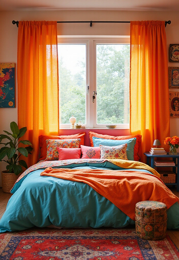 15 Bedroom Decor Ideas That'll Make You Say 'I Need This Now!' - 11. Lively Color Palettes