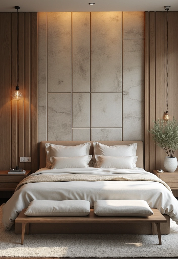 15 Bedroom Decor Ideas That'll Make You Say 'I Need This Now!' - 12. Textured Wall Panels