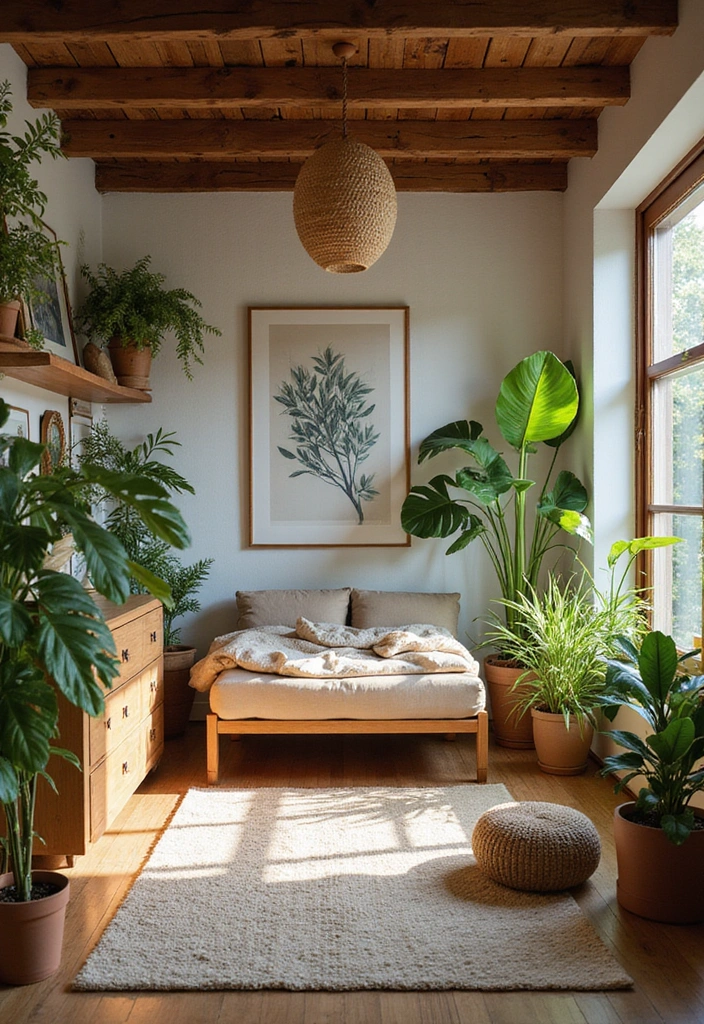 15 Bedroom Decor Ideas That'll Make You Say 'I Need This Now!' - 6. Nature-Inspired Retreat