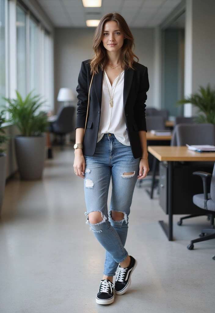 20 Stylish Office Outfits That'll Make You Feel Like a Boss (Say Hello to #5!) - 17. The Elevated Athleisure Look