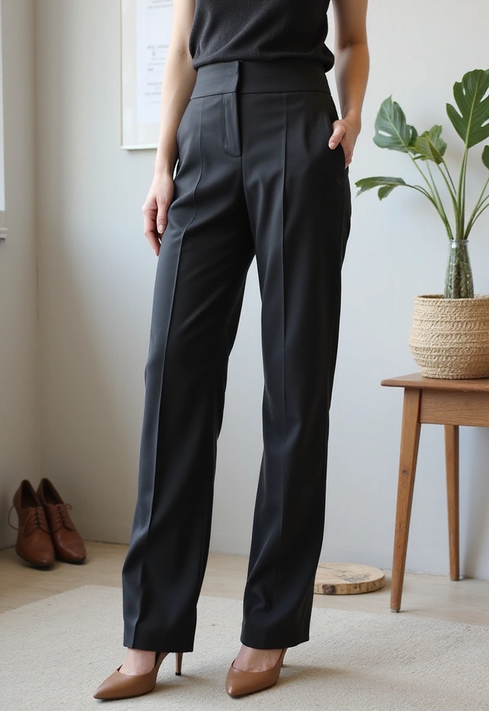 20 Stylish Office Outfits That'll Make You Feel Like a Boss (Say Hello to #5!) - 9. The Relaxed Wide-Leg Trousers