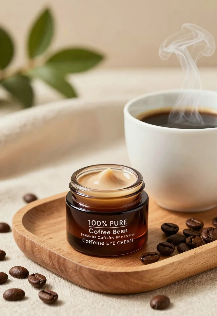10 Eco-Friendly Skincare Products for Sensitive Skin You’ll Wish You Knew Sooner! - 4. Eye Cream: 100% Pure Coffee Bean Caffeine Eye Cream 1