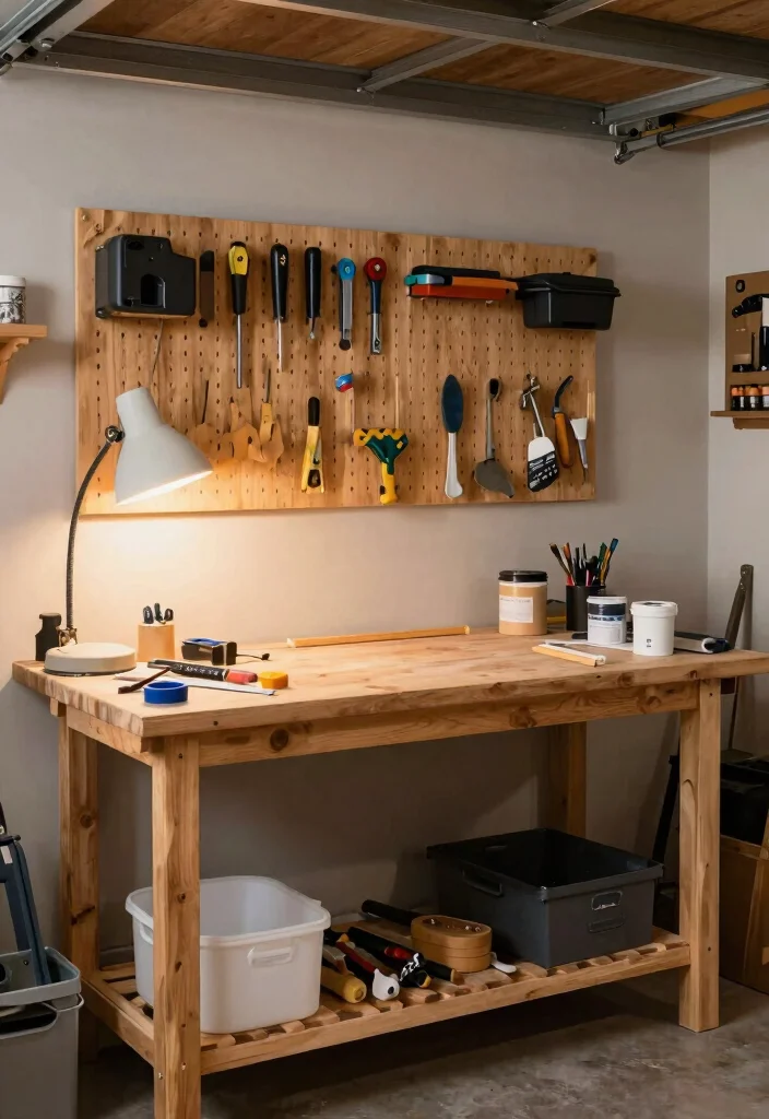 15 Easy Garage Decluttering Tips That Will Change Your Life Forever! - 7. Create a DIY Workspace 1