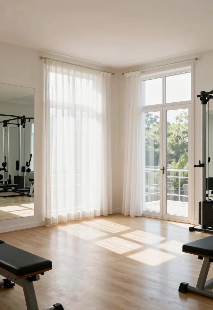 15 Modern Home Gym Inspirations That'll Elevate Your Fitness Game! - 13. Natural Light Focus 1