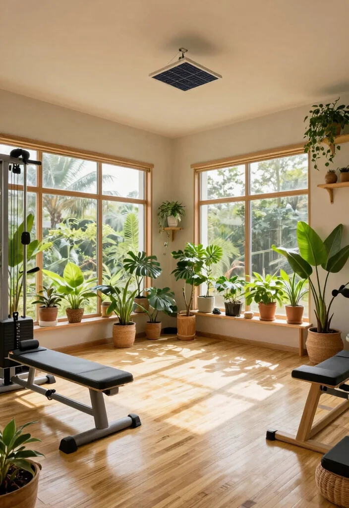 15 Modern Home Gym Inspirations That'll Elevate Your Fitness Game! - 3. Eco-Friendly Fitness 1