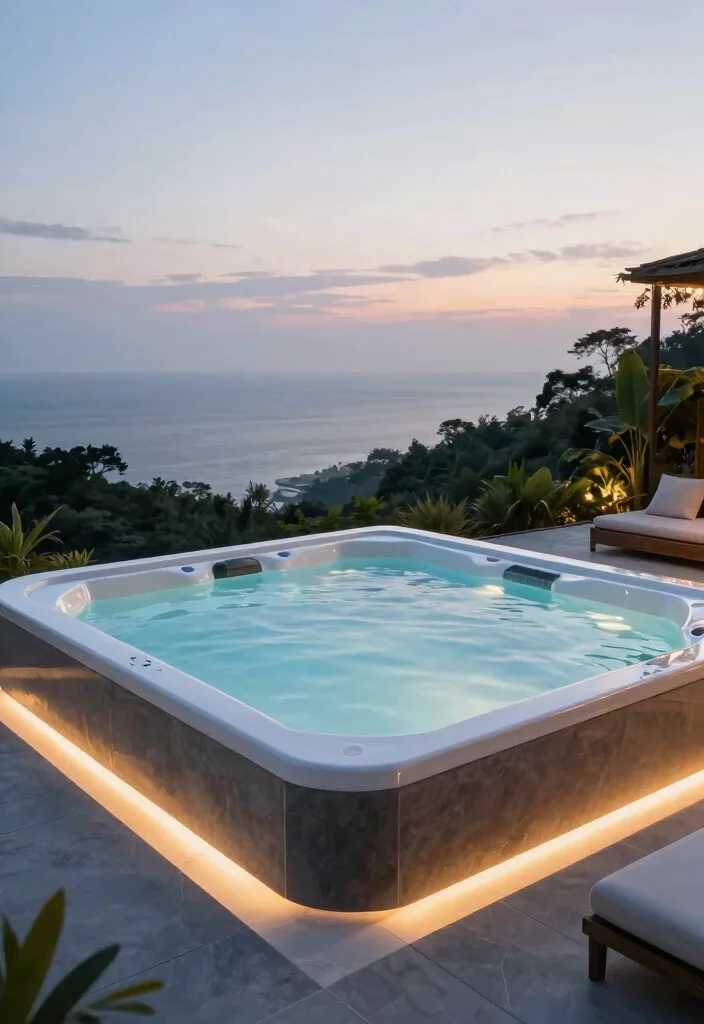 15 Splendid Outdoor Jacuzzis That Will Transform Your Backyard Into a Spa Paradise! - 10. The Infinity Edge Jacuzzi 1