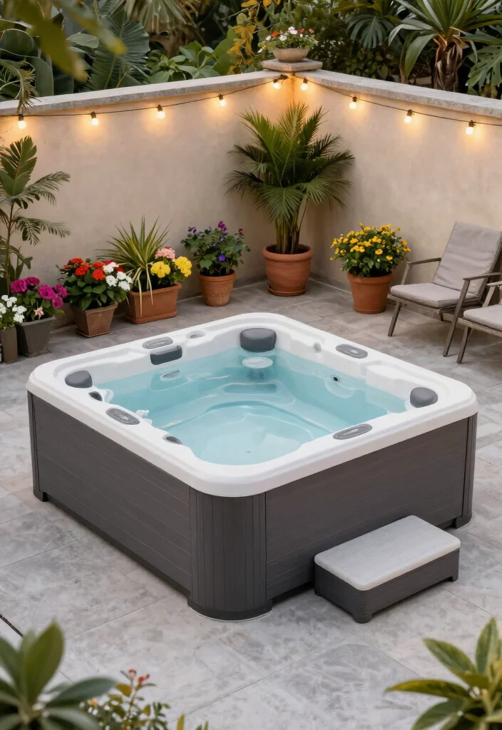 15 Splendid Outdoor Jacuzzis That Will Transform Your Backyard Into a Spa Paradise! - 5. The Compact Spa 1