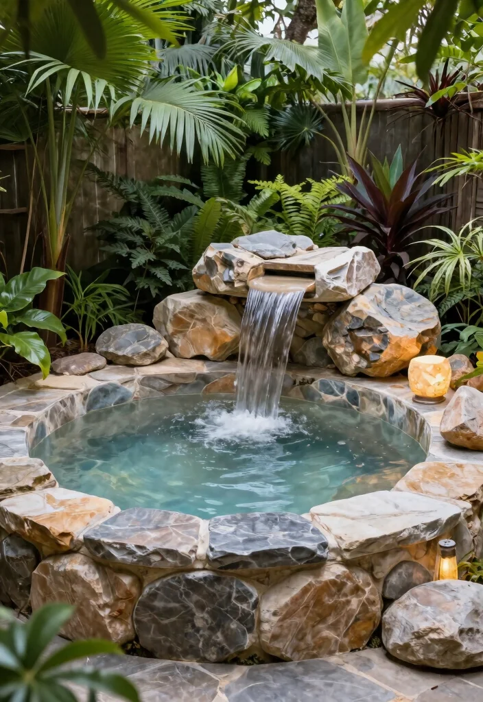 15 Splendid Outdoor Jacuzzis That Will Transform Your Backyard Into a Spa Paradise! - 8. The Natural Stone Spa 1