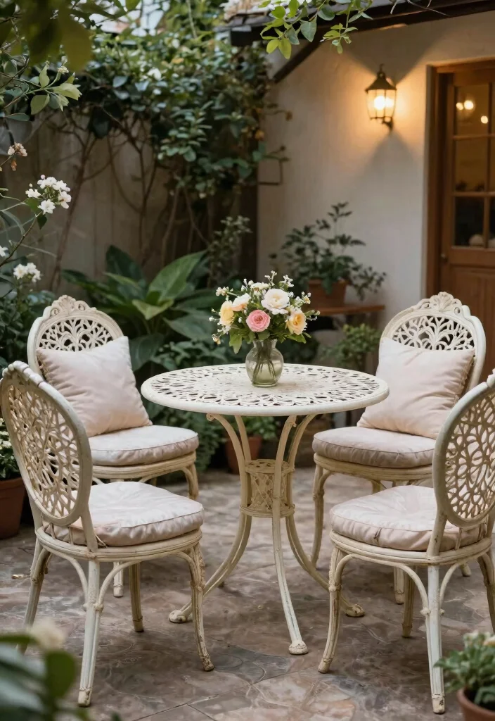 15 Stunning Outdoor Furniture Ideas That Will Transform Your Patio into a Dream Oasis! - 12. Vintage-Inspired Outdoor Furniture 1