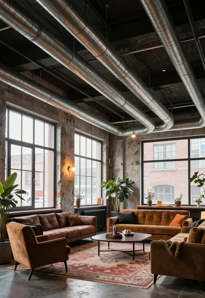 15 Stylish Heating Options for High Ceilings That Will Elevate Your Home Decor! - 7. Industrial-Style Heating Pipes 1