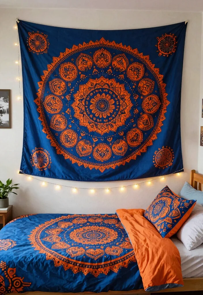 15 Trendy Dorm Room Decor Hacks That Will Transform Your Space. - 1. Wall Tapestries for Instant Style 1