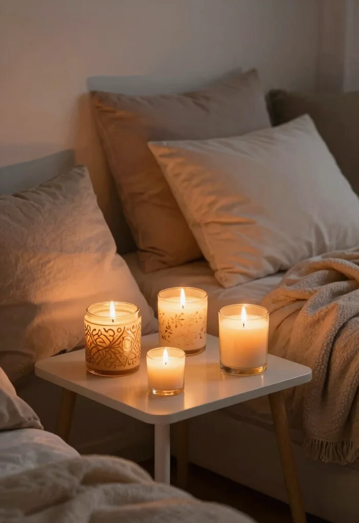 15 Trendy Dorm Room Decor Hacks That Will Transform Your Space. - 12. Scented Candles for Ambiance 1
