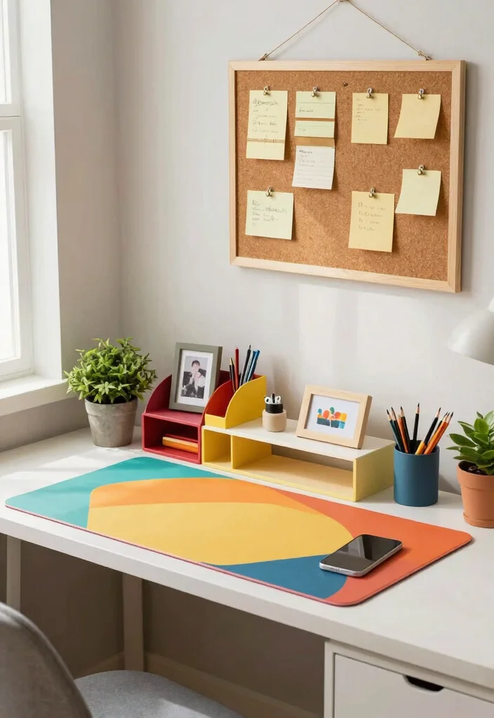 15 Trendy Dorm Room Decor Hacks That Will Transform Your Space. - 6. Personalized Desk Space 1