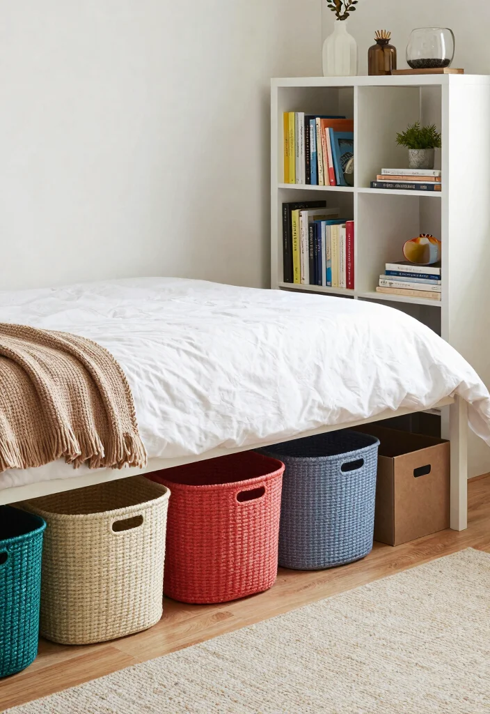 15 Trendy Dorm Room Decor Hacks That Will Transform Your Space. - 7. Stylish Storage Solutions 1