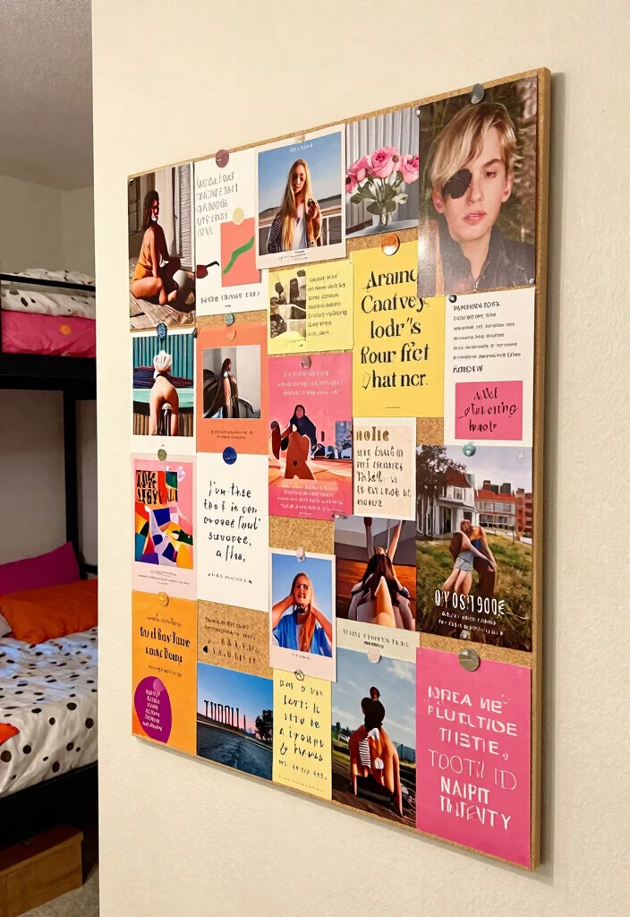 15 Trendy Dorm Room Decor Hacks That Will Transform Your Space. - 8. The Ultimate DIY Vision Board 1