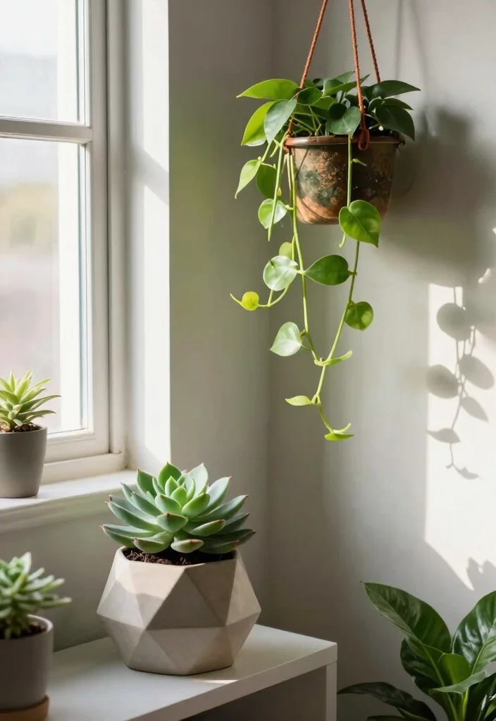15 Trendy Dorm Room Decor Hacks That Will Transform Your Space. - 9. Unique Planters for Freshness 1
