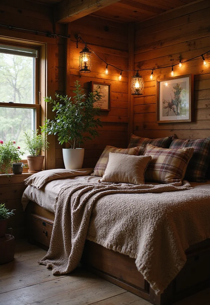 Achieve Stunning Dorm Room Aesthetics with This Color and Style Guide! - 11. The Rustic Retreat: Warm and Inviting 1