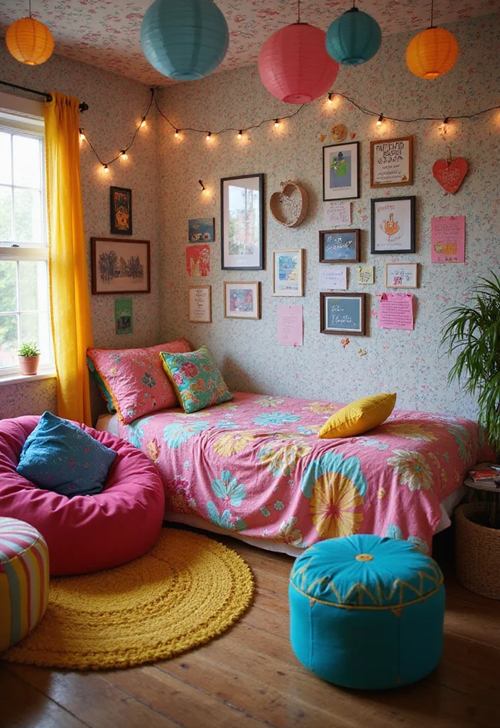 Achieve Stunning Dorm Room Aesthetics with This Color and Style Guide! - 13. Whimsical Wonderland: Fun and Playful 1