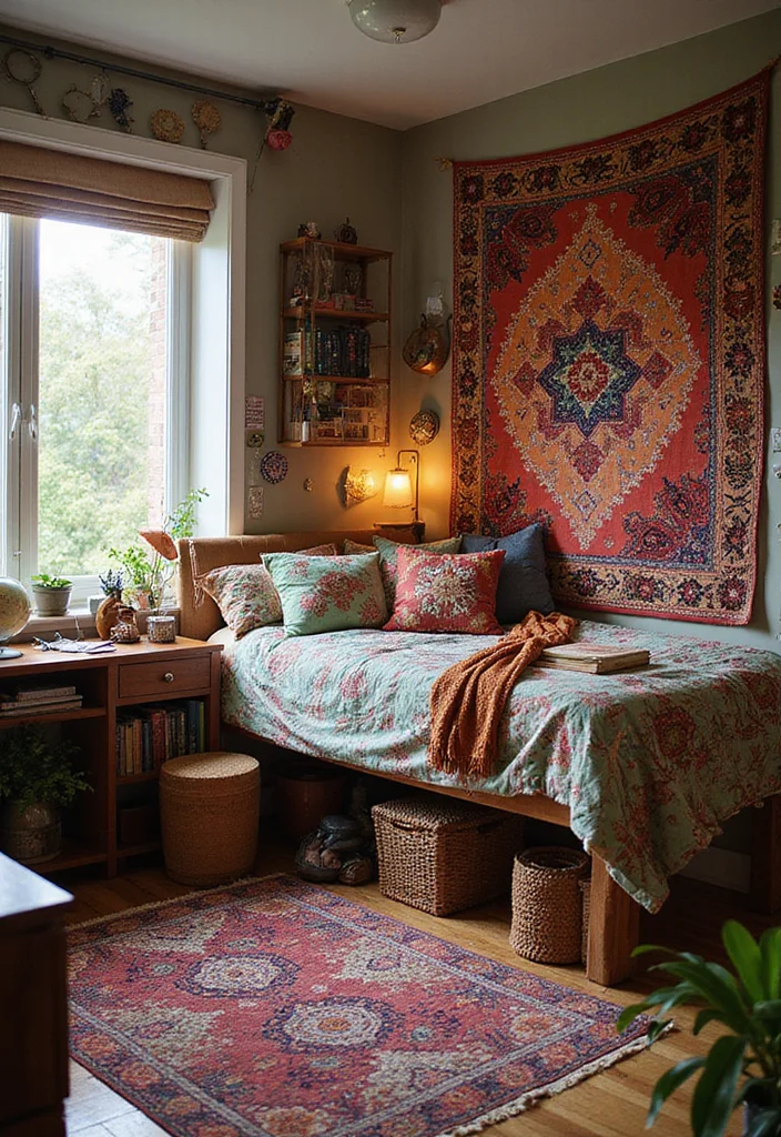 Achieve Stunning Dorm Room Aesthetics with This Color and Style Guide! - 15. Cultural Fusion: A Global Perspective 1