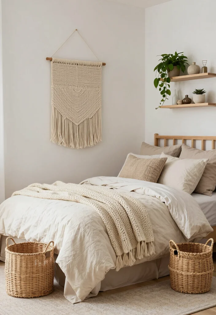 Achieve Stunning Dorm Room Aesthetics with This Color and Style Guide! - 3. Neutrals with a Twist: Modern and Chic 1