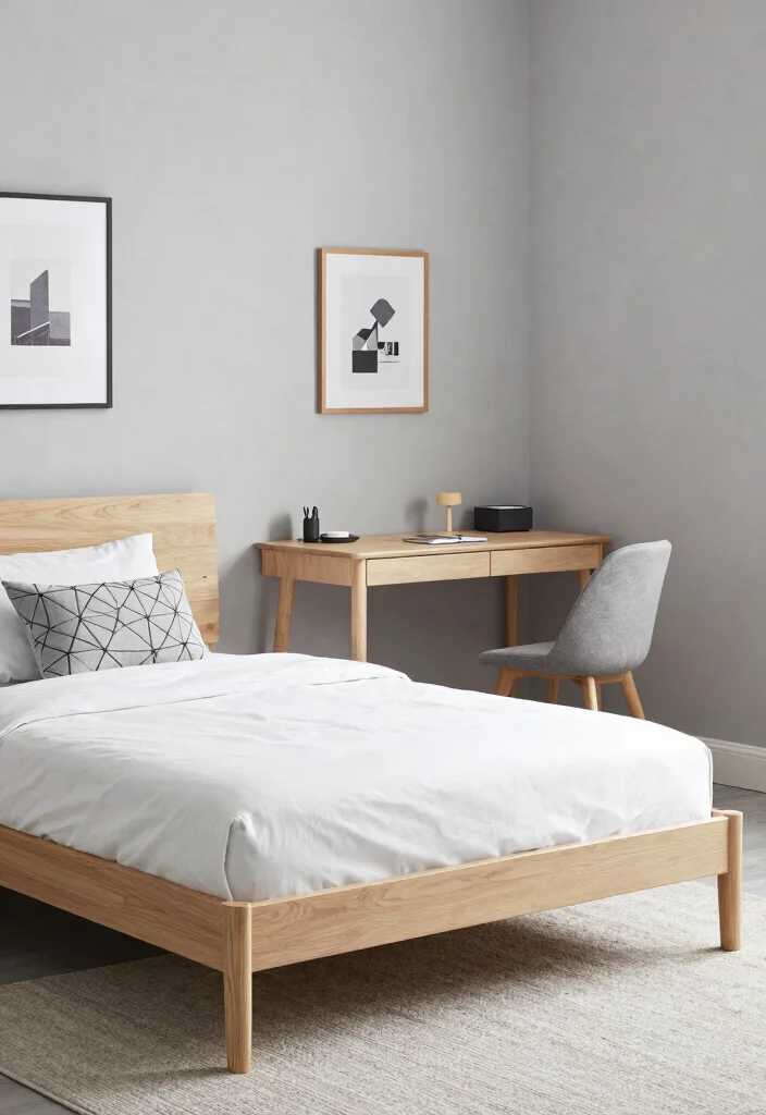 Achieve Stunning Dorm Room Aesthetics with This Color and Style Guide! - 5. Minimalist Design: Less is More 1