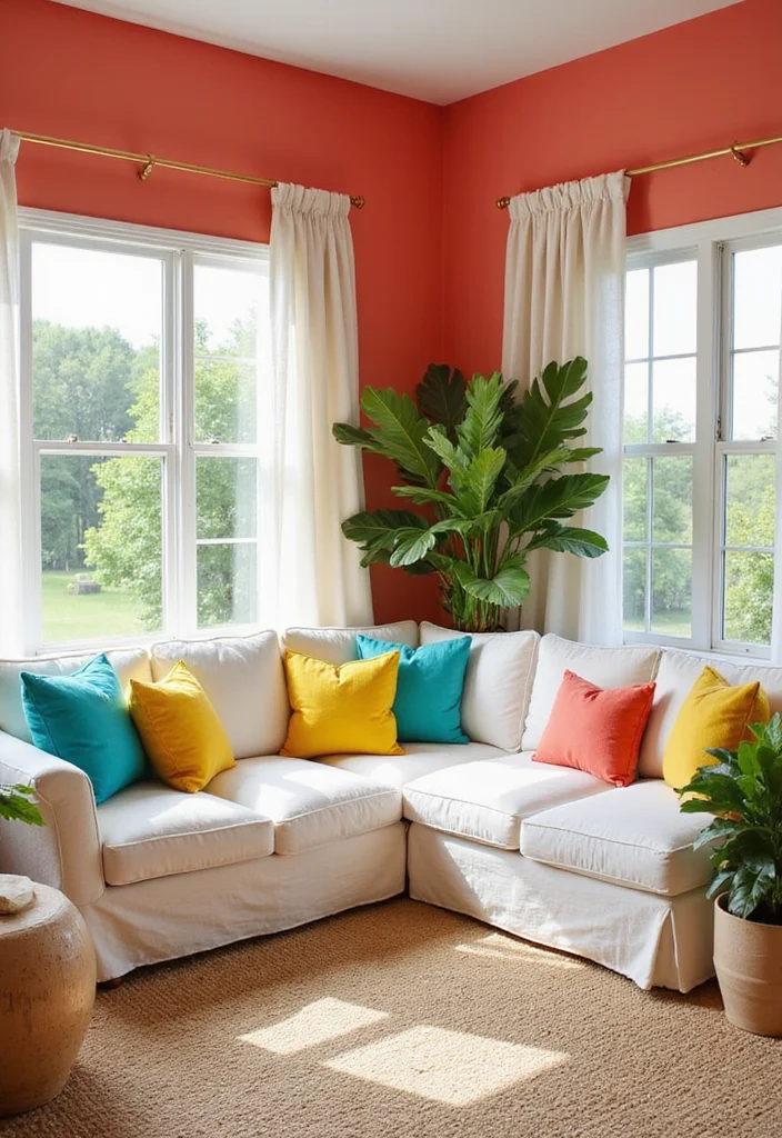 How to Select the Perfect Room Colors for Different Seasons: A Complete Guide - 2. Summer Vibes: Bright and Bold Colors 1