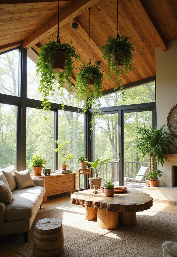 Look Up: Why the Ceiling is the Most Important Design Canvas of 2026 - 6. Nature-Inspired Ceilings to Bring the Outdoors In 1