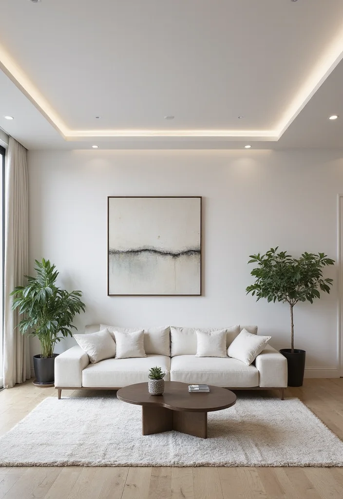 Look Up: Why the Ceiling is the Most Important Design Canvas of 2026 - 8. Minimalism: The Beauty of Simplicity 1