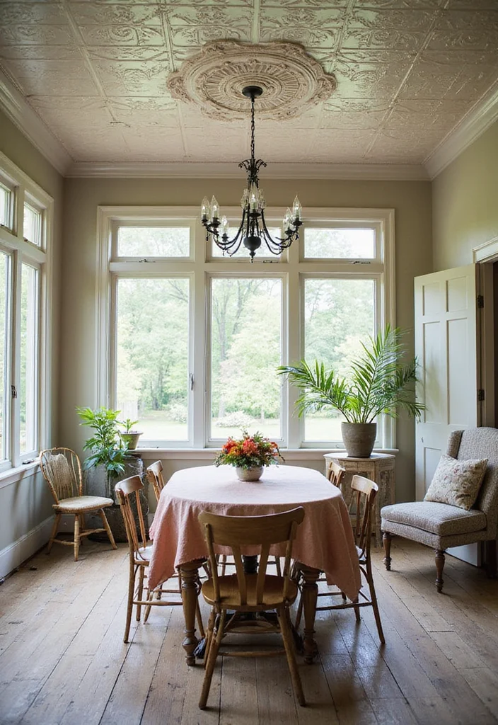 Look Up: Why the Ceiling is the Most Important Design Canvas of 2026 - 9. Vintage and Retro Styles Making a Comeback 1