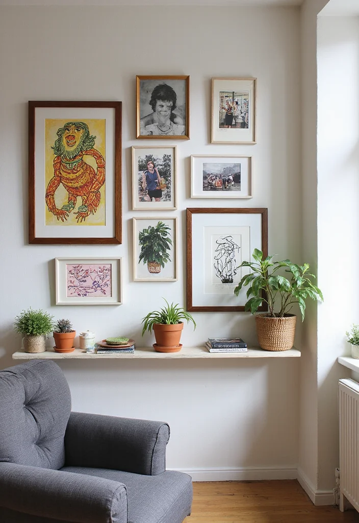 Small Apartment Magic: Layout Hacks That Make 500 Square Feet Feel Like a Mansion - 9. Put Up Artwork and Personal Touches 1