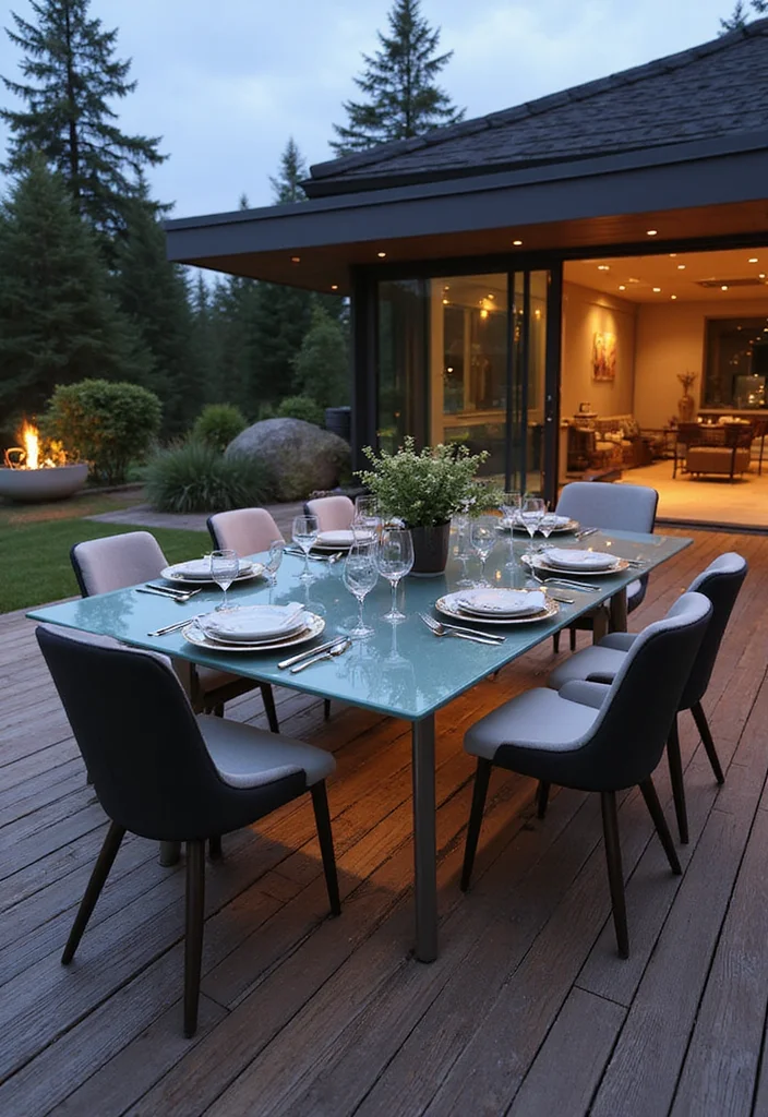 The Ultimate Guide to Modern Outdoor Tables That Elevate Your Aesthetics For Different Occasions - 3. The Contemporary Statement 1