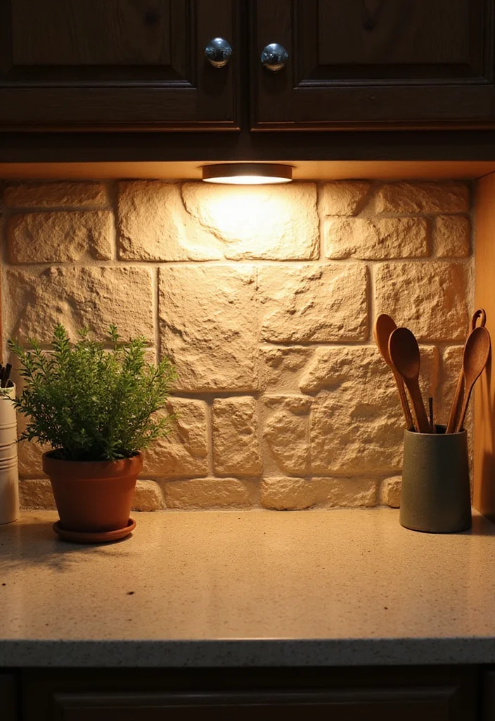 The Ultimate Guide to Using Under-Cabinet Lighting for a Cozy Home Vibe - 12. Layering Textures with Lighting 1