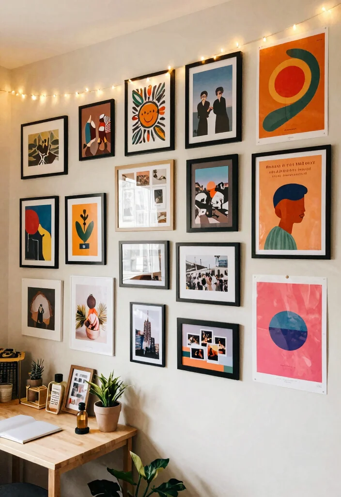 Top Essentials for Creating an Aesthetic Dorm Room That Stands Out - 1. Statement Wall Art 1