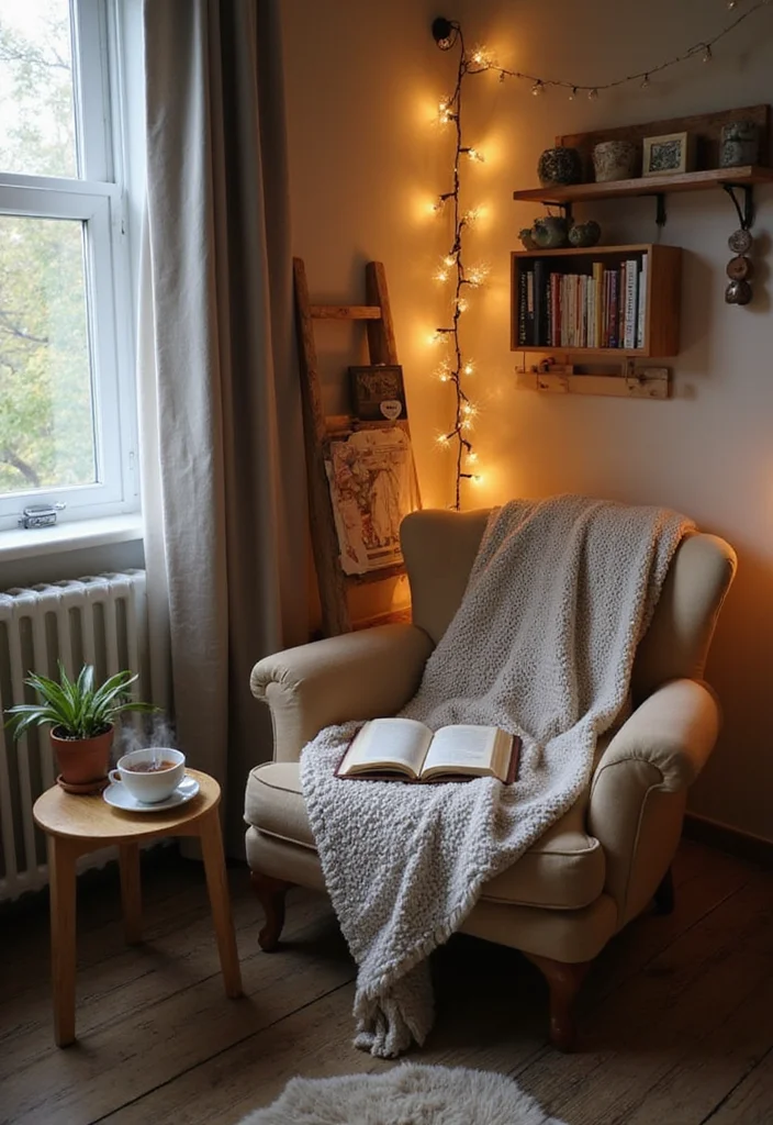 Top Essentials for Creating an Aesthetic Dorm Room That Stands Out - 14. Cozy Reading Nook 1