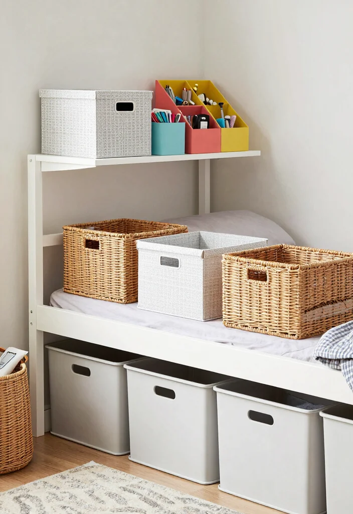 Top Essentials for Creating an Aesthetic Dorm Room That Stands Out - 7. Stylish Storage Solutions 1