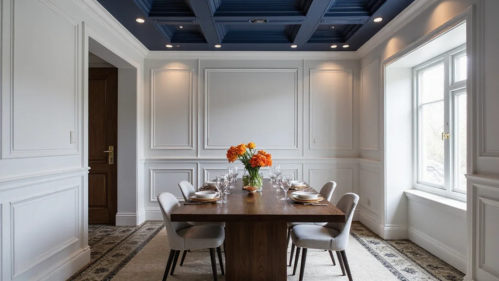 Look Up: Why 2026 is the Year of the Sculptural Ceiling and Patterned Flooring - Coffered Designs: Where Tradition Meets Modernity 1