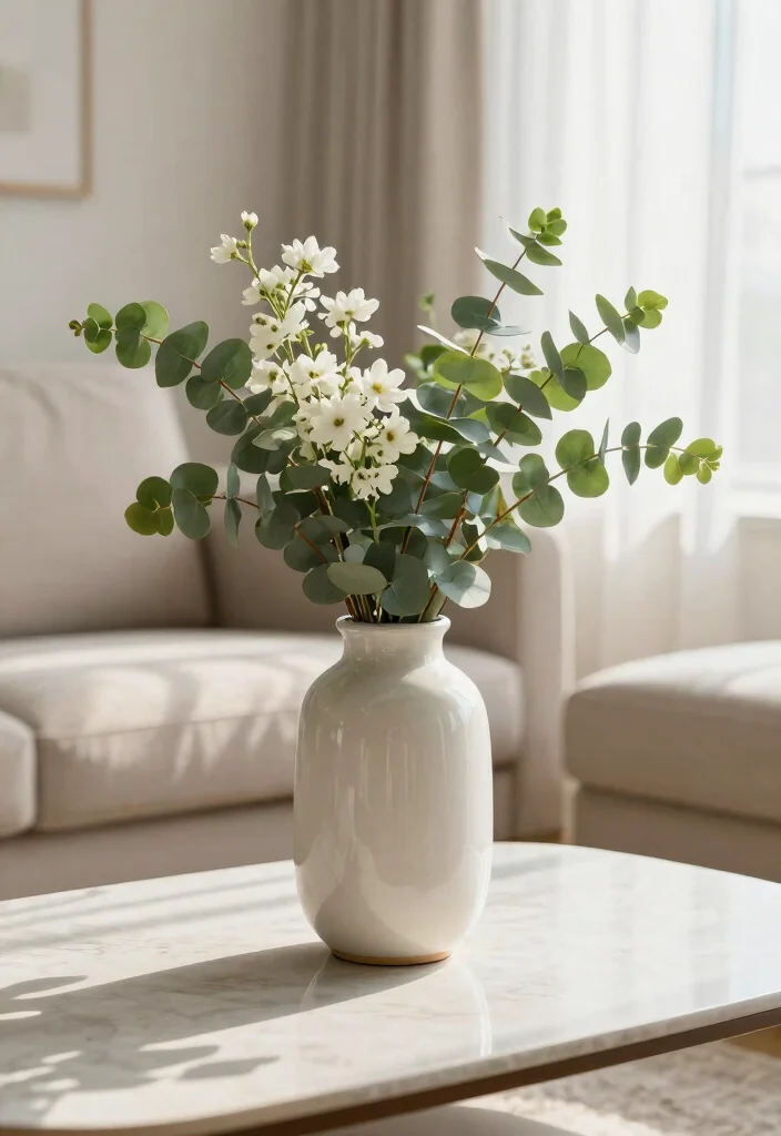 Step By Step: How to Effortlessly Style Your Coffee Table with Just Five Items - 1. A Statement Vase 1