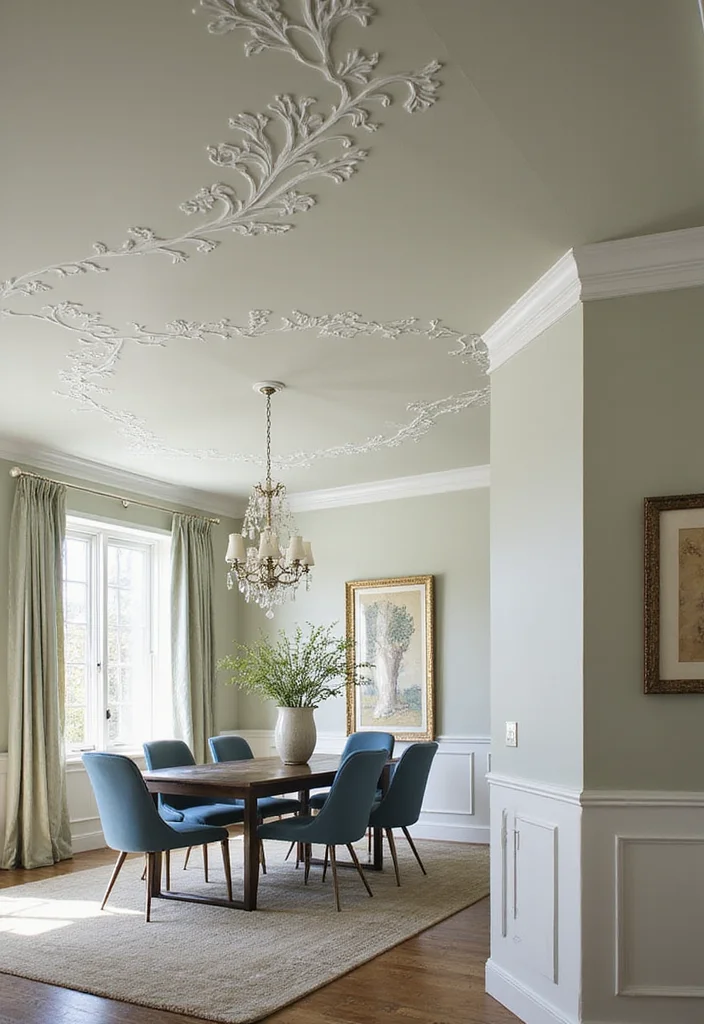 Step By Step: Mastering the Principle of Three in Home Decor - Coordinating Trim, Walls, and Ceilings - 3. Prioritizing the Ceiling 1