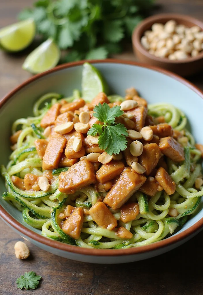 15 Healthy Meals You Can Make in Under 30 Minutes (Your Body Will Thank You!) - 11. Thai Peanut Zoodle Bowl 1