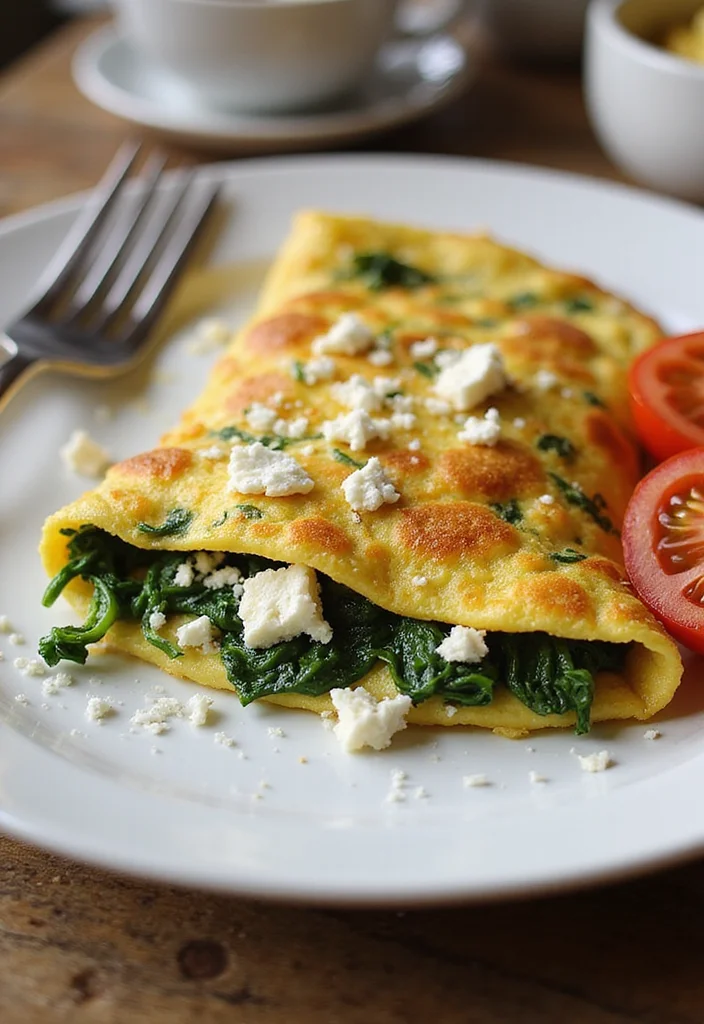 15 Healthy Meals You Can Make in Under 30 Minutes (Your Body Will Thank You!) - 2. Spinach and Feta Omelette 1
