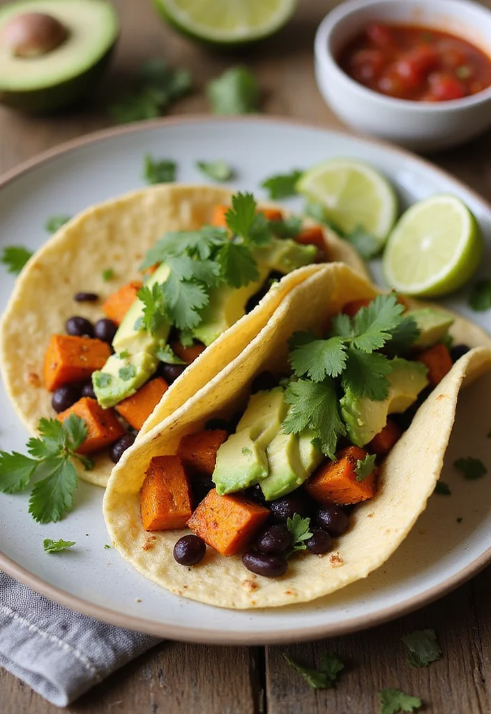 15 Healthy Meals You Can Make in Under 30 Minutes (Your Body Will Thank You!) - 8. Sweet Potato and Black Bean Tacos 1