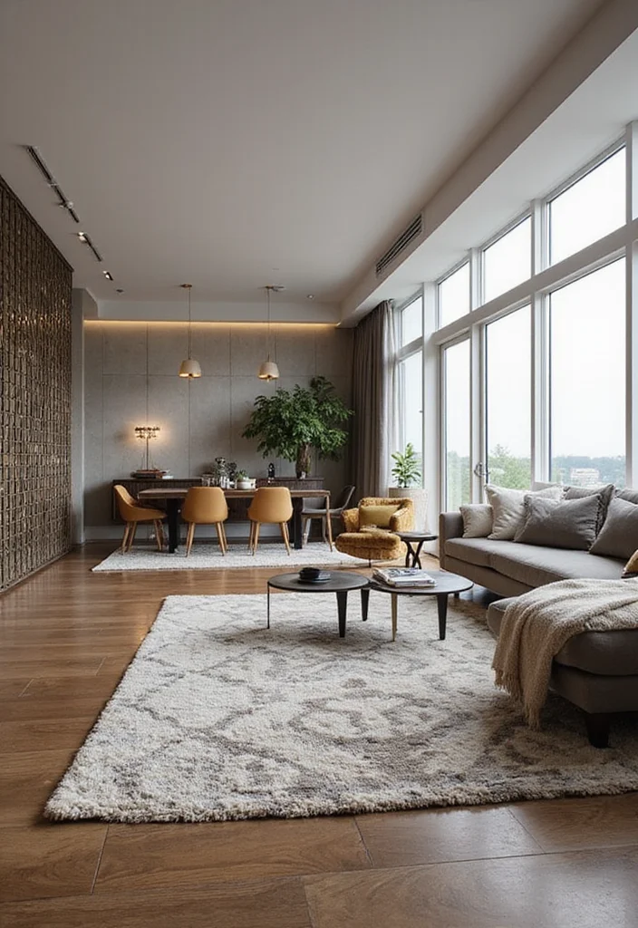 Transform Your Home: How to Style a Luxury Open-Plan Living Space Like an Interior Design Pro! - 3. Create Distinct Zones 1